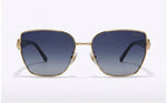 chopard gold-trim sunglasses – luxury design & uv protection - dark blue