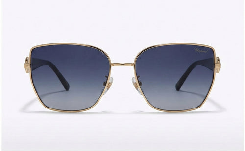 CHOPARD Gold-Trim Sunglasses – Luxury Design & UV Protection - Dark Blue