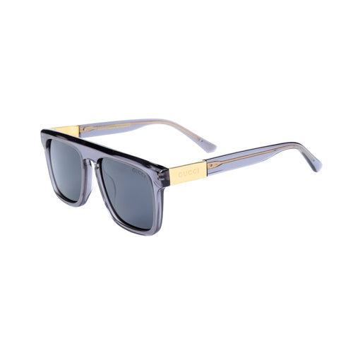 Gucci GoldLine Square - Smoke Grey Gold