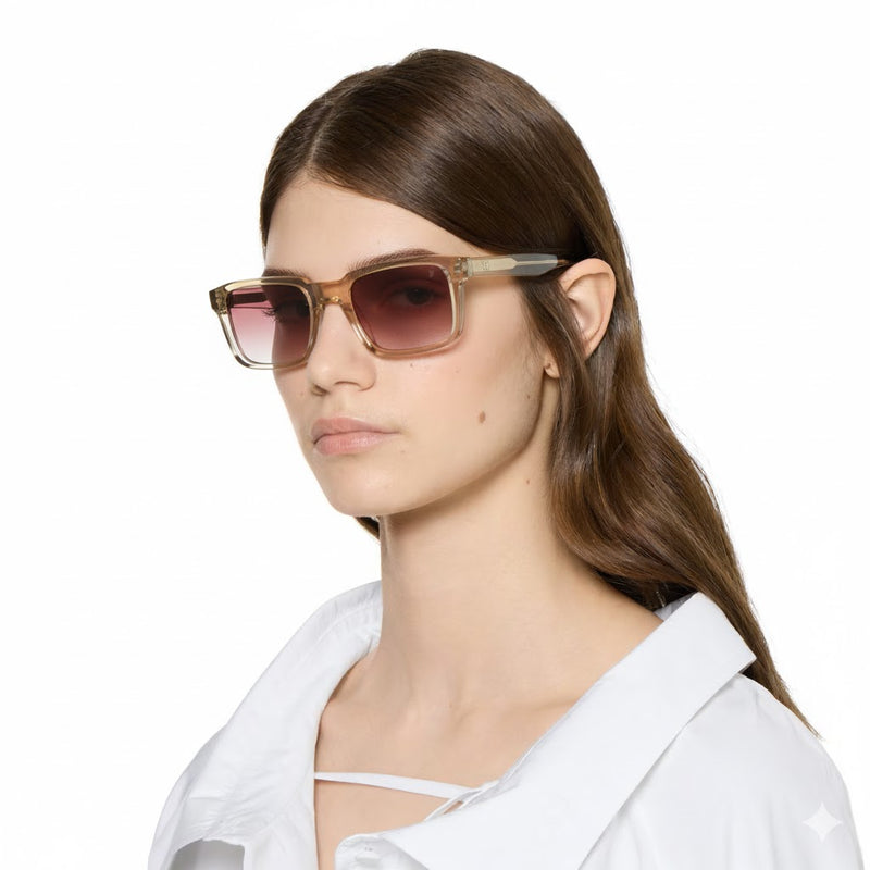 David Bekham Crystal Square - Beige Rose Gradient